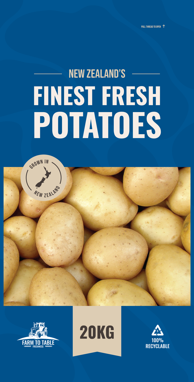 Potato Bag - Blue