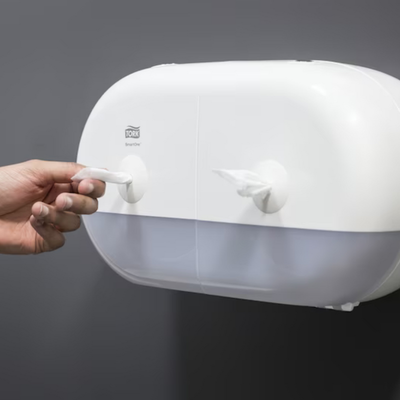 Tork SmartOne® Twin Mini Toilet Roll Dispenser